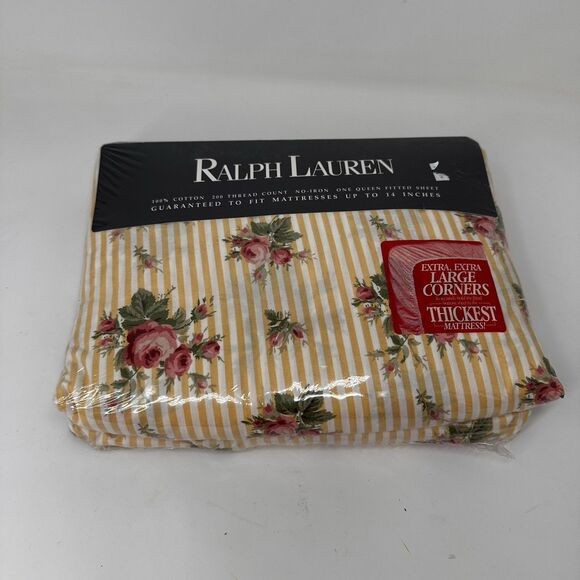 Ralph Lauren Other - Vintage 90s RALPH LAUREN Sofia Floral Flat Sheet Queen 200Thread   NEW!!! 1993